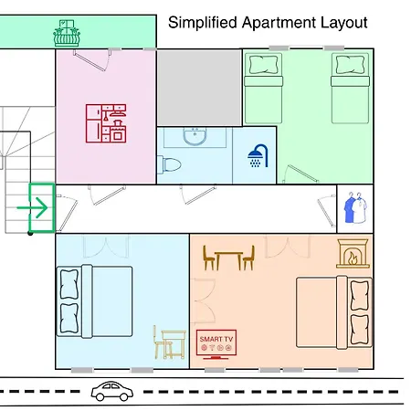 아파트 Maison Elegance 3 Bedroom Old Town Flat 크라쿠프
